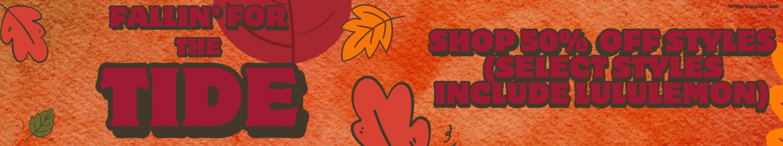 Fall Sale!