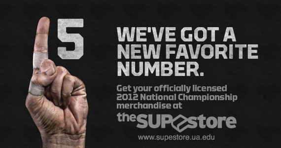 Click here to purchase 2012 National Championship Merchandise