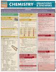 Chemistry Equations & Answers Study Aid
