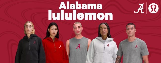 Alabama and lululemon- click here to shop the catalog of two champions!.