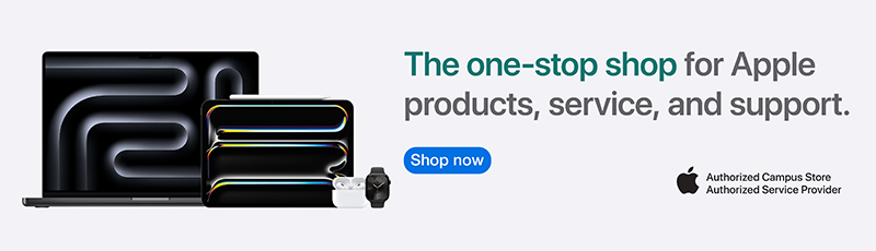 Shop Now. MacBook and iPad. Authorized Campus Store. Authorized Service Provider.