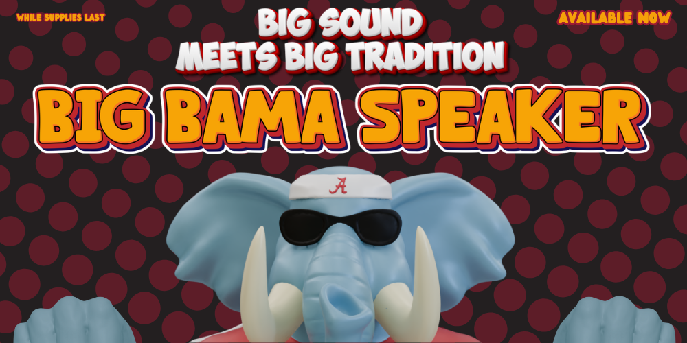 Big Sound Meets Big Tradition, Order your Big Bama Speaker!-- Shop Now!