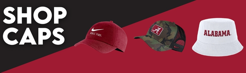 Shop Alabama Caps and Hats at the University of Alabama Supply Store - Supe Store. Find a variety of Crimson Tide headwear including Nike caps, camo hats, and Alabama bucket hats. Perfect for fans looking to top off their gameday outfit with UA pride.