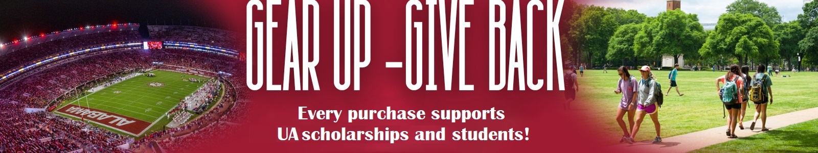 Every purchase powers scholarships and supports UA stuudents!