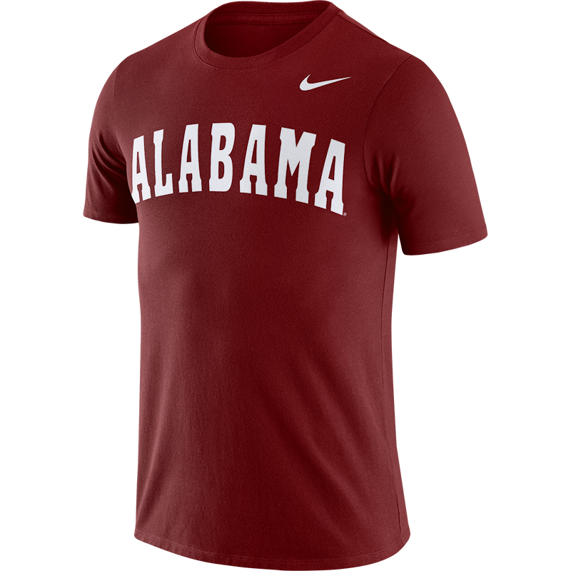 Clearance - Alabama Nike Men's Short Sleeve Dri-Fit Cotton Word T-Shirt ...