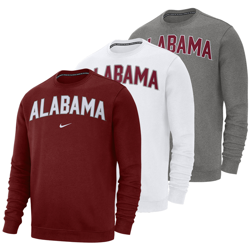 Alabama Men's Fleece Club Crew | University of Alabama Supply Store