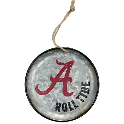 Alabama Roll Tide Metal Plate Ornament