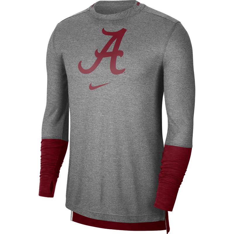 Alabama Script A Long Sleeve Breathe Player Shirt | University of ...