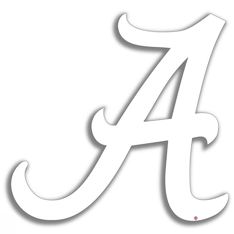 Alabama Script A Decal  University of Alabama Supply Store