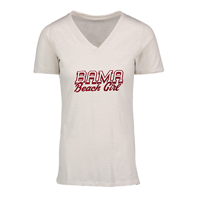 Bama Beach Girl V-Neck T-Shirt