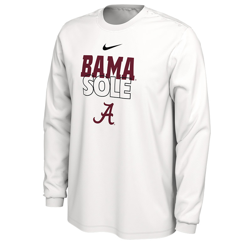 Bama Store Supply Sleeve | Sole Bench of Alabama University Mantra Long Basketball T-Shirt