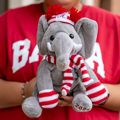   2024 University Of Alabama Elephant With Winter Accessories