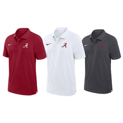 Alabama Script A Nike Dri-Fit Woven 2024 Coaches Polo