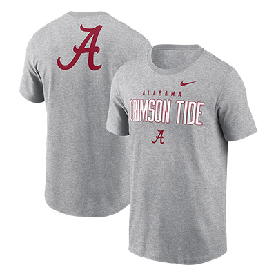 Alabama Crimson Tide Nike 2 Logo Hit Primary T-Shirt