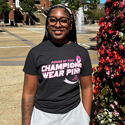 Alabama Champions Wear Pink Tee