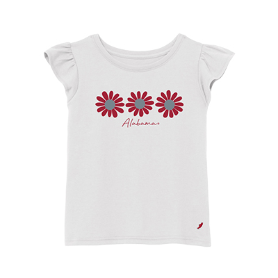 Alabama Flowers Girls Flutter T-Shirt