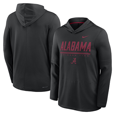 Alabama Nike Stacked Up Long Sleeve Hoodie - main view