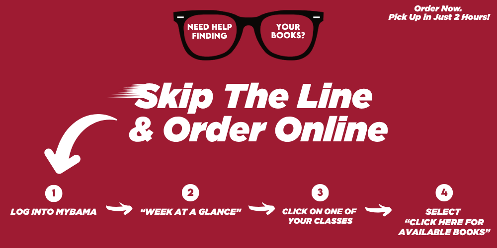 Save time - Order online!